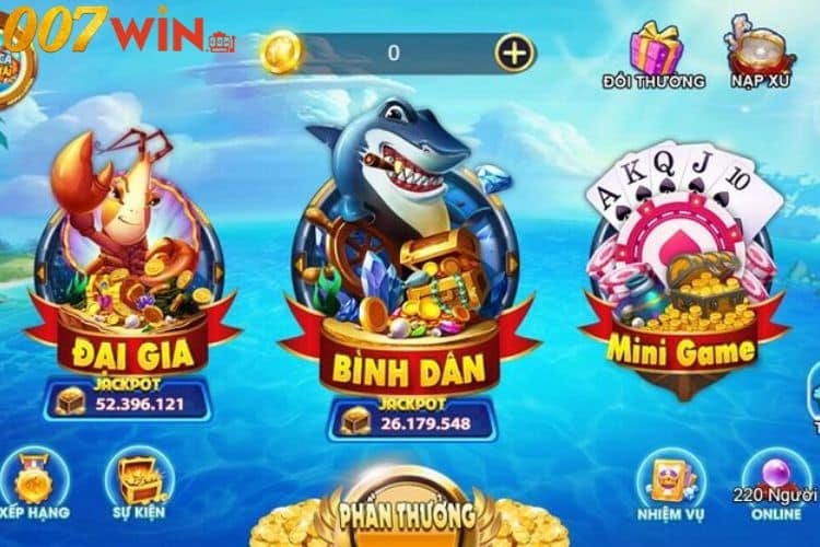 3 phòng chơi bắn cá Thần Tài nên biết