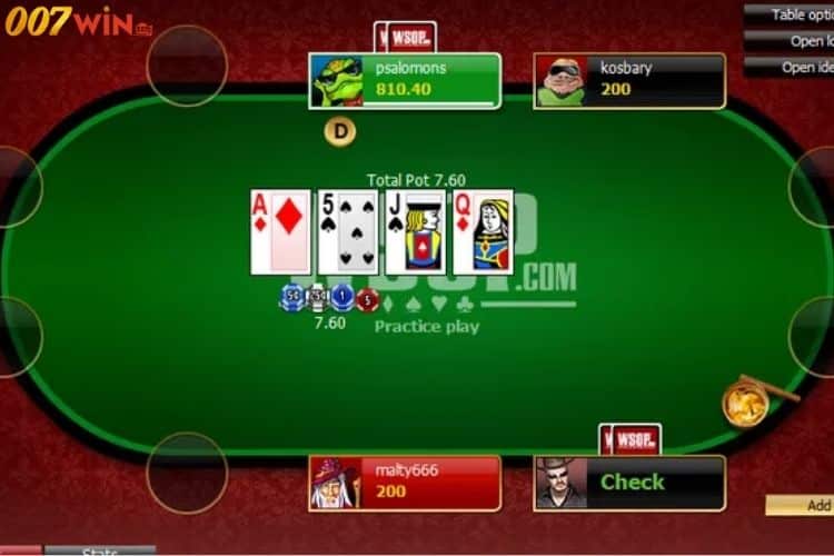 Cách chơi hiệu quả trò poker trên nền tảng 007Win