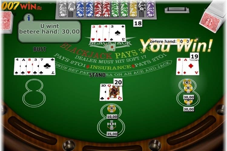 Game bài blackjack xanh chính tại nền tảng 007Win