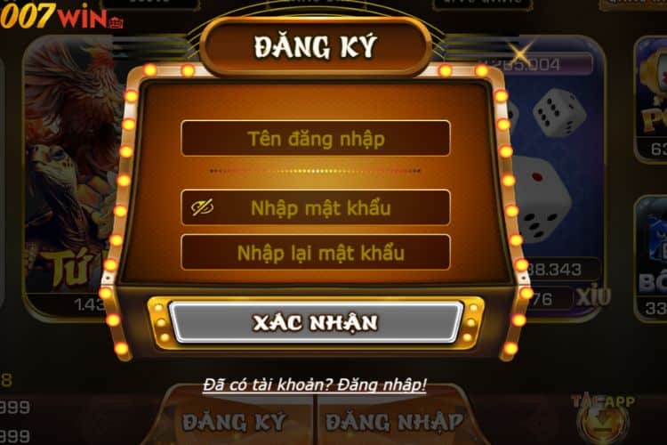 Đăng ký tài khoản 007win cực dễ dàng với hướng dẫn cụ thể