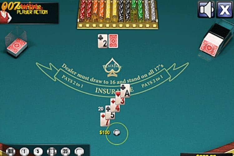 Những phiên bản blackjack có tại nhà cái 007Win